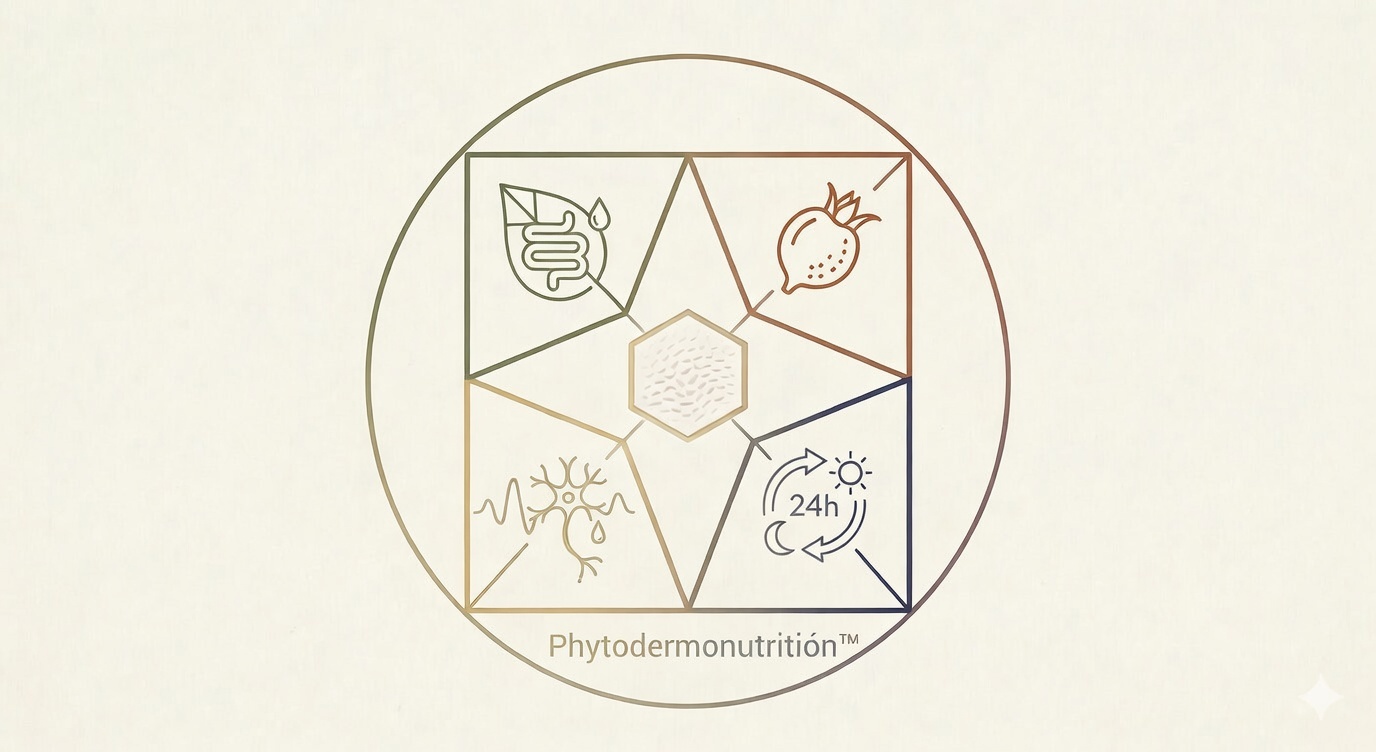 Orbital symbol for the four axes of Phytodermonutrition